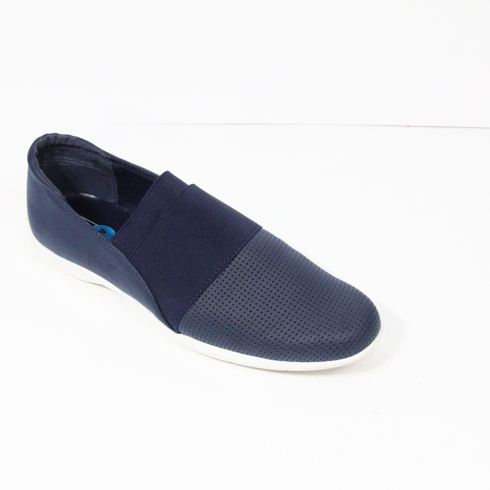 Black Rivet Women Fashion Sneakers 10 wide Faux Leather Loafer